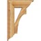 Ekena Millwork Westlake Traditional Rough Sawn Bracket w/ Offset Brace, Western Red Cedar, 8"W x 22"D x 34"H BKT0806X22X34WTL01RWR - alternate 2